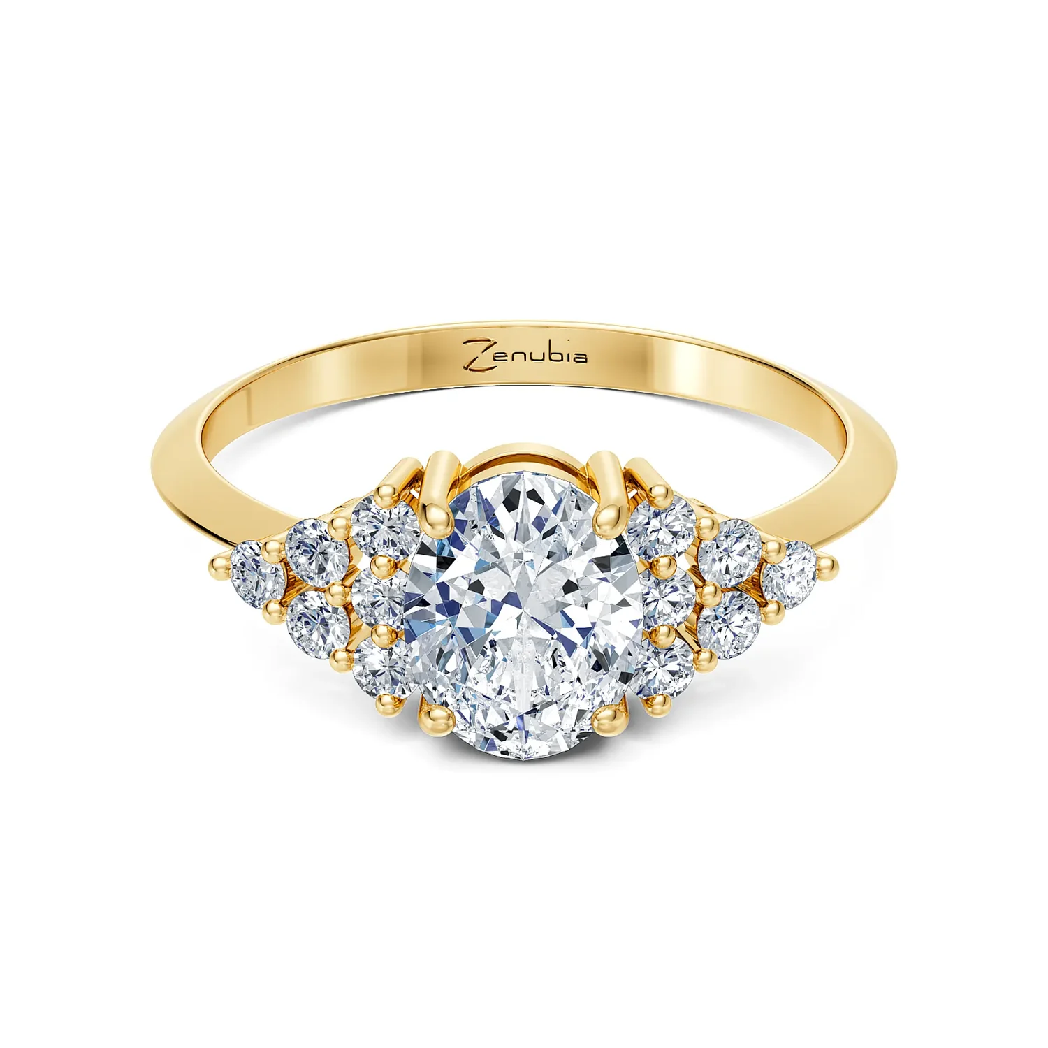 Zenubia_Schmuck_Winterthur_Verlobungsring_Elara_front_Gelbgold