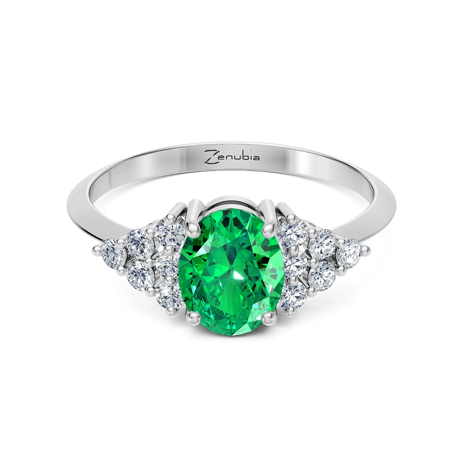 Zenubia_Schmuck_Winterthur_Verlobungsring_Elara_front_Weissgold