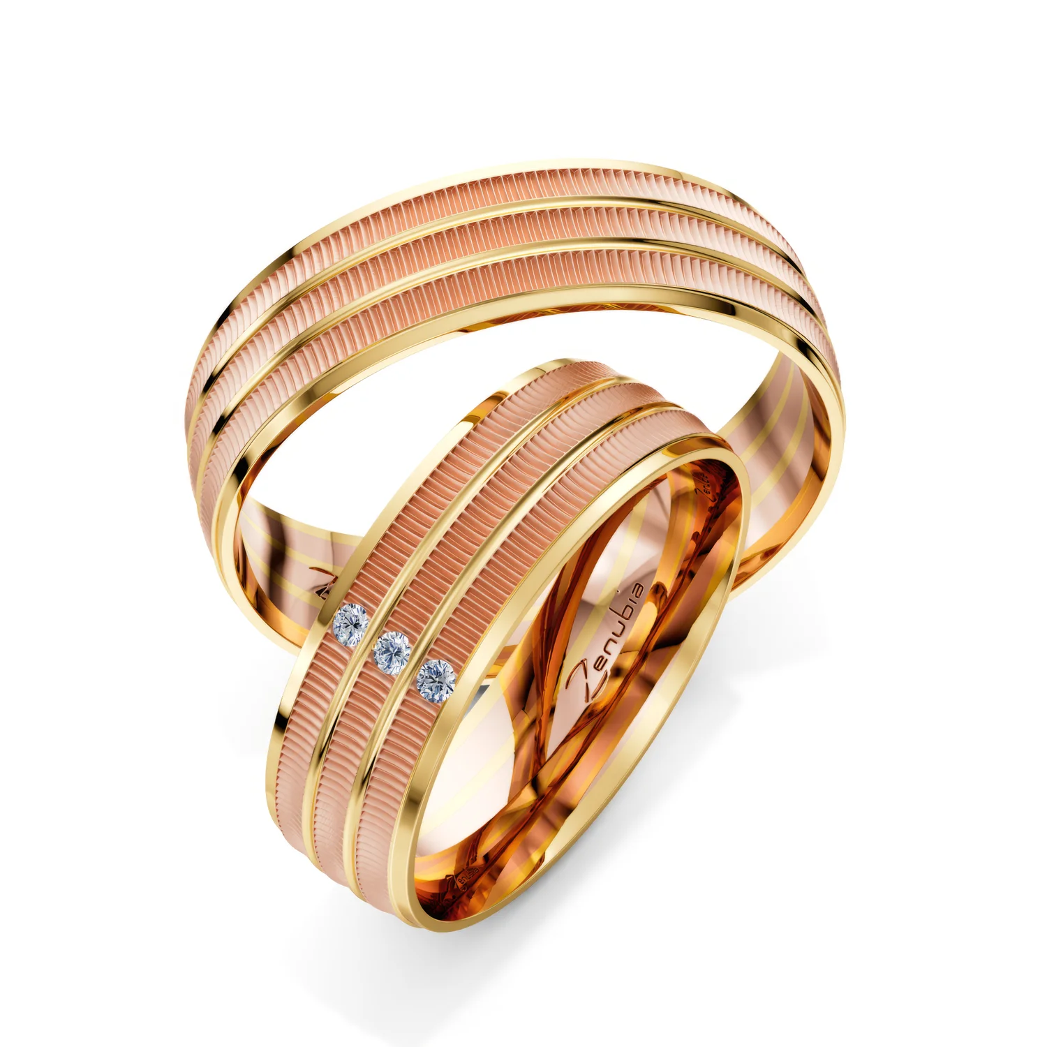 MF 118 Gelbgold-Rosegold front