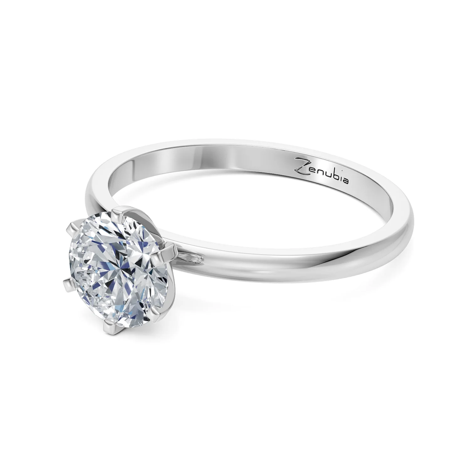 Zenubia_Schmuck_Winterthur_Verlobungsring_FIORELLA_LD_side_Weissgold