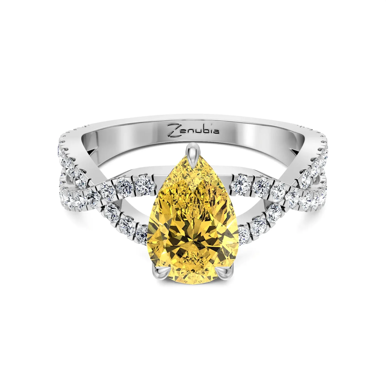 Zenubia_Schmuck_Winterthur_Verlobungsring_Joelin_Pear_Yellow_front_0004