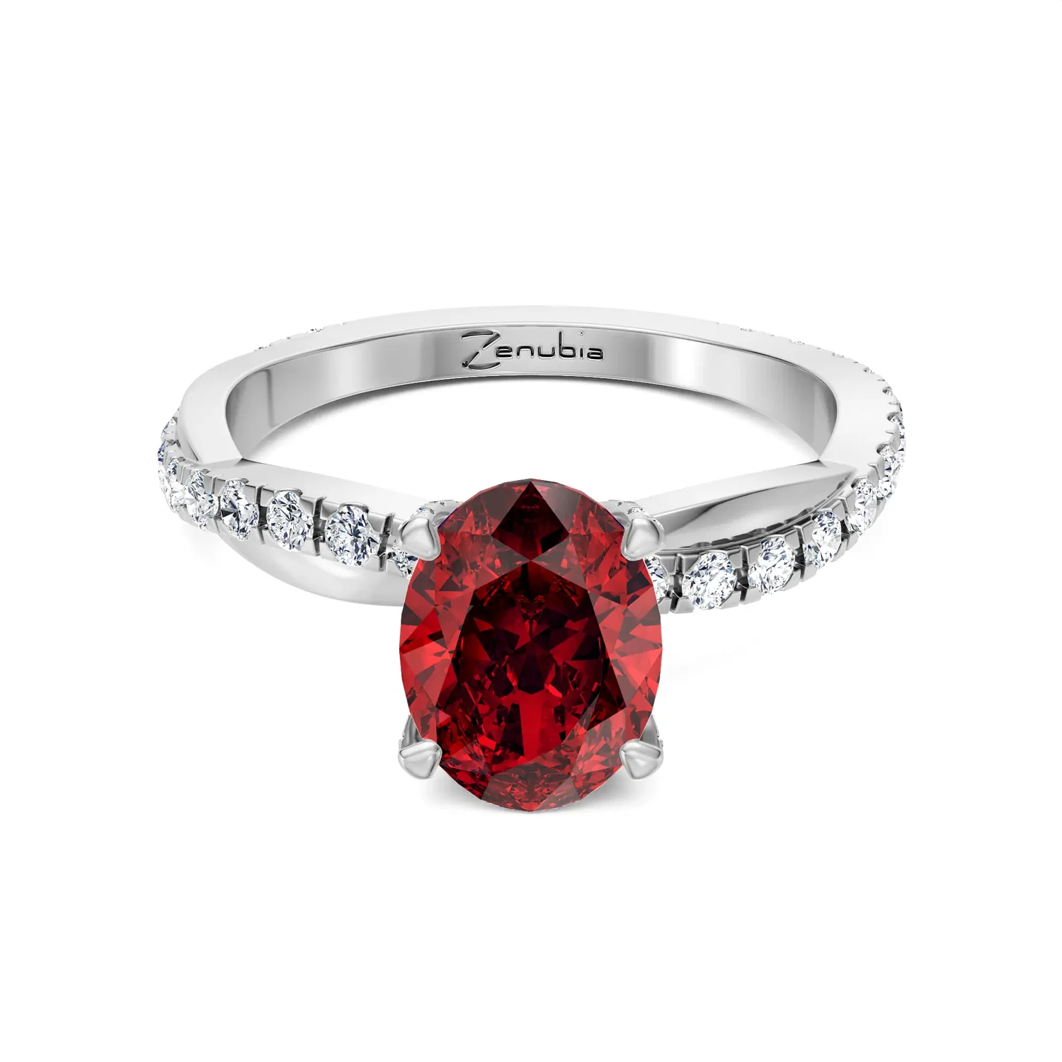 Zenubia_Schmuck_Winterthur_Verlobungsring_Tessa_Oval_Red_front_0010